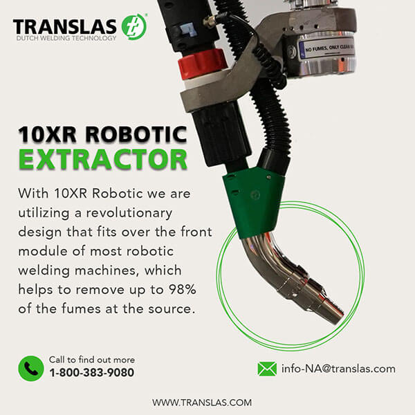 Translas XR robotic fumes extractor welding machines
