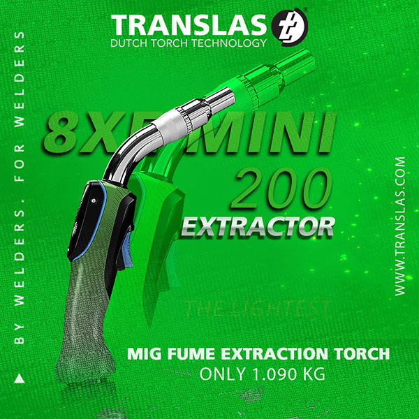 translas XE Mini amp mig fume extraction torch