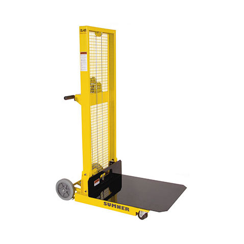 el stacker lift warehouse service department light duty box handling compact maneuverable