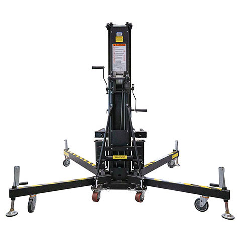 eventer series material lift stage theatrical lighting speaker truss compact black finish
